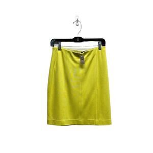 Ann Taylor Pencil Skirt Fully Lined‎ Mid Rise Yellow